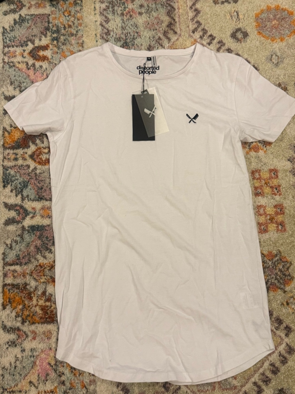 HTF Distorted People German Streetwear Longline T-Shirt Men’s M NWT